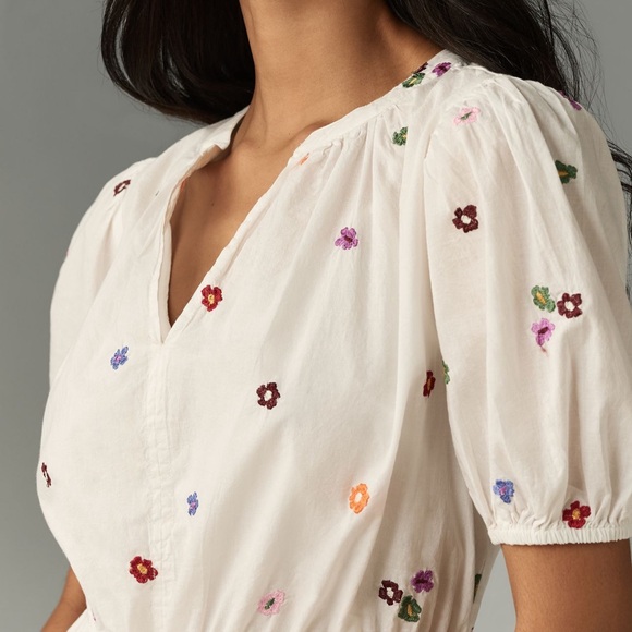 Velvet by Graham & Spencer Cleo Embroidered Mini Dress NWT - Picture 4 of 7